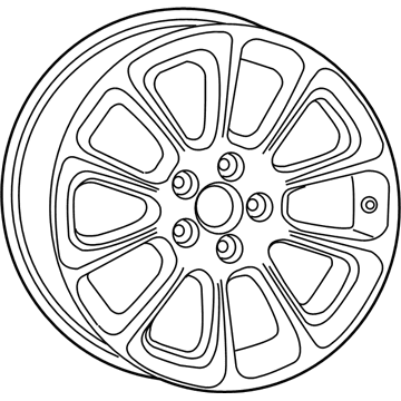 Mopar 1TH59XZAAB Wheel Alloy Aluminum