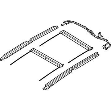 Kia 816461U000H9 Rail Assembly-PANORAMAROOF