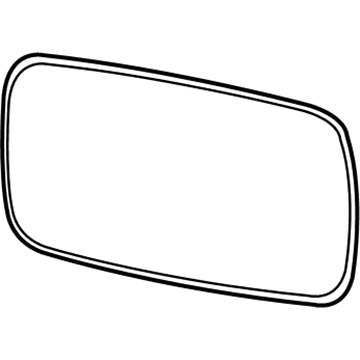 BMW 51-16-7-186-584 Mirror Glass, Heated, Convex, Right