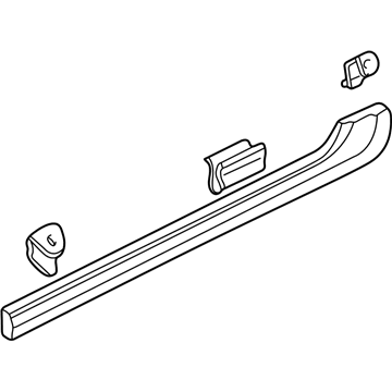 Acura 72950-ST8-003 Molding Assembly, Left Rear Door