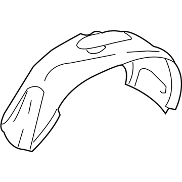 Mopar 55257061AG Shield-Front Fender