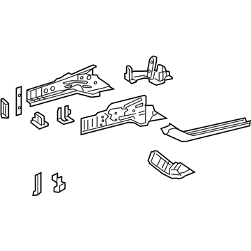 Lexus 57102-24080 Member Sub-Assembly, Front