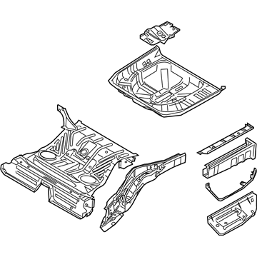 Ford 8G1Z-5411215-BA Floor Pan Assembly