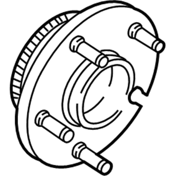 Mopar 68081028AA Hub&Bearing-Brake