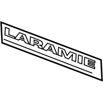 Mopar 68001724AA NAMEPLATE-TAILGATE