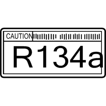 Honda 80050-SP0-H01 Label, Air Conditioner Caution(Hfc134A)