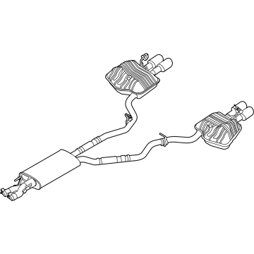 Ford L1MZ-5230-G Muffler & Pipe Assembly