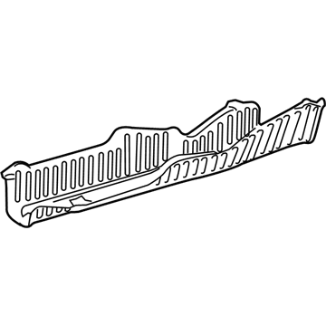 Honda 74629-TLB-A00 Plate, FR. Floor Baffle (Lower)