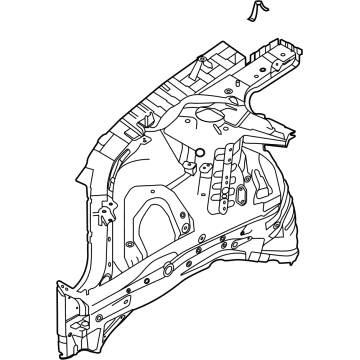 Hyundai 64502-L5000 Panel Assembly-FNDR Apron, RH