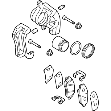 Hyundai 58130-3M010 Brake Assembly-Front, RH