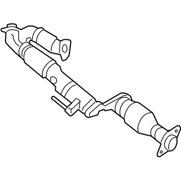 Nissan 20020-9PA0A Exhaust Tube Assembly, Front W/ Catalyst