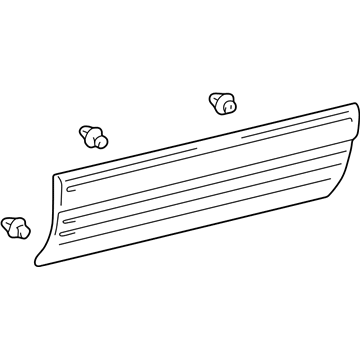 Lexus 75072-60031-A0 MOULDING Sub-Assembly, Front
