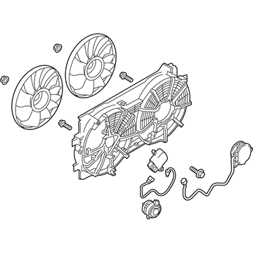 Nissan 21481-3NA0A Motor Assy-Fan & Shroud