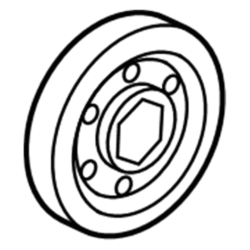 Honda 13810-RB0-003 Pulley, Crankshaft