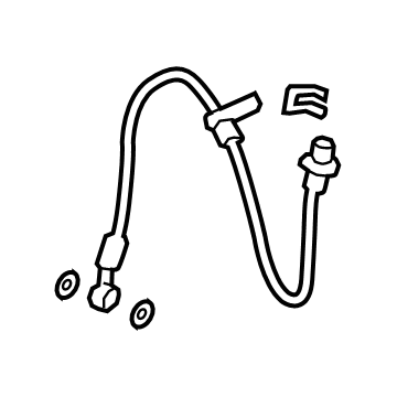 Honda 01465-THR-A00 Hose Set, Left Front Brake