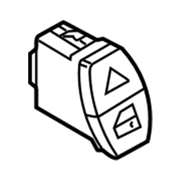 BMW 61-31-6-919-506 Switch Hazard Warning/Central Lckng Syst