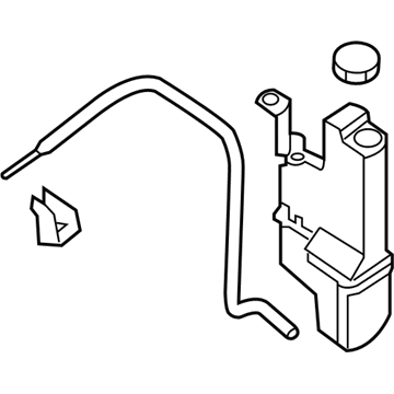 Infiniti 21710-3KA0A Radiator Reservoir Tank Assembly