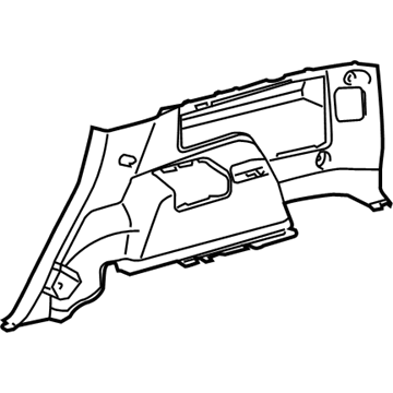 Toyota 64714-35903-B1 Lower Quarter Trim