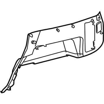 Toyota 64715-35902-B1 Lower Quarter Trim