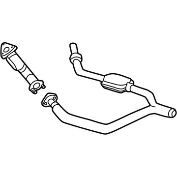 GM 12559245 Oxidation Catalytic Converter Assembly(W/ Exhaust Pipe)-L
