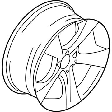 BMW 36-11-6-787-605 Star Spoke 311 in Silver/Rear