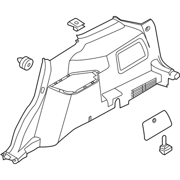 Ford FB5Z-7831012-AC Quarter Trim Panel