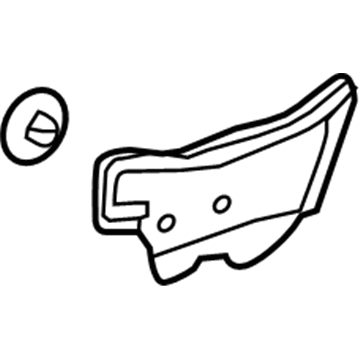 Lexus 55737-33010 Seal, HTR Air Duct Splash Shield