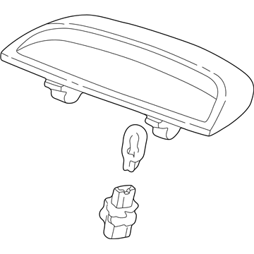 Honda 34271-S84-003ZA Lamp Unit, High Mount Stop *B95L* (LAPIS)