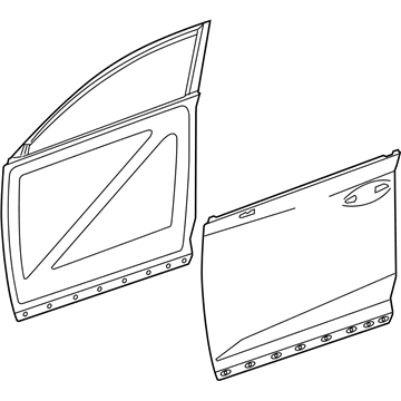 Lexus 67002-78030 Panel Sub-Assembly, Front Door Inside