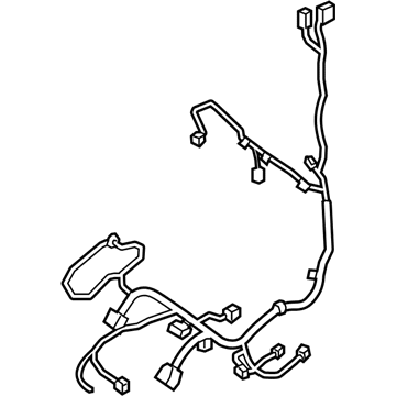 Nissan 87069-5AA0A Harness-Front Seat, LH