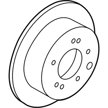 Hyundai 58411-0U300 Disc Assembly-Rear Brake