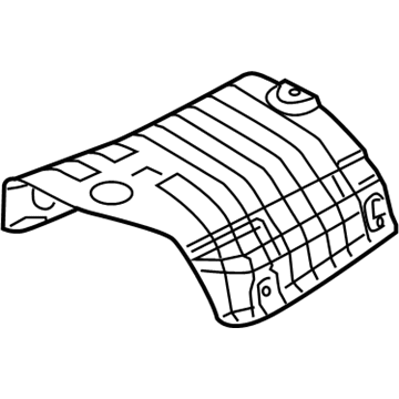 Kia 287953F000 Protector-Heat Rear, LH