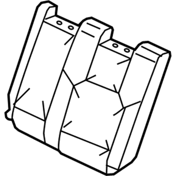 Honda 82521-SZA-A02ZC Cover, Left Rear Seat-Back Trim (Warm Gray)