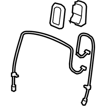 Honda 82643-SZA-A01ZB Lever, L. RR. Seat Reclining *NH167L* (GRAPHITE BLACK)