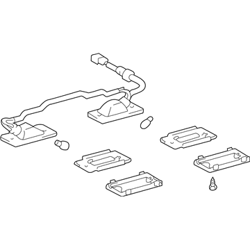 Toyota 81270-48020 License Lamp