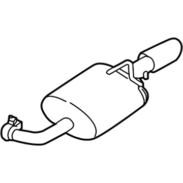 Nissan 20110-6CB1A Exhaust Muffler Assembly