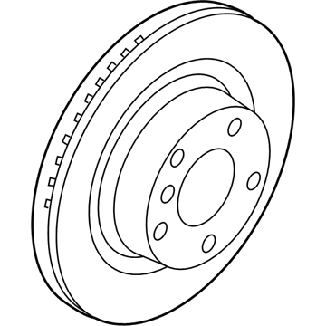 BMW 34-21-2-284-812 Brake Disc, Ventilated, Right