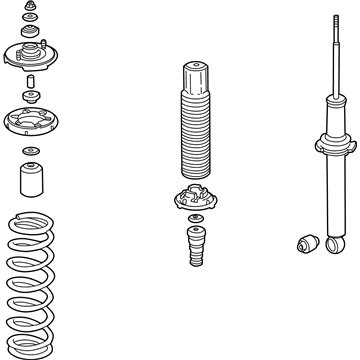 Acura 52610-S3M-A01 Shock Absorber Assembly, Rear