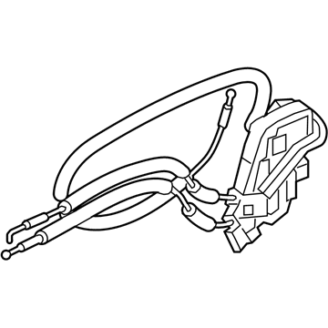 Infiniti 82500-1LA0A Lock & Remote Control Assembly-Rear Door, RH