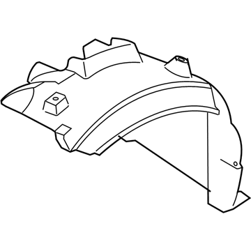 BMW 51-71-7-154-412 Cover, Wheel Housing, Front Right