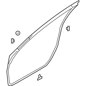 Infiniti 80831-4GA0A Weatherstrip-Front Door, LH