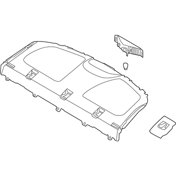 Hyundai 85610-3X040-RY Trim Assembly-Package Tray