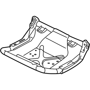 Nissan 88351-7S200 Frame Assembly-Rear Seat Cushion, L