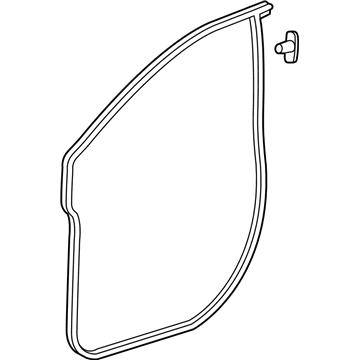 Honda 72350-THR-A01 Weatherstrip, L. FR. Door