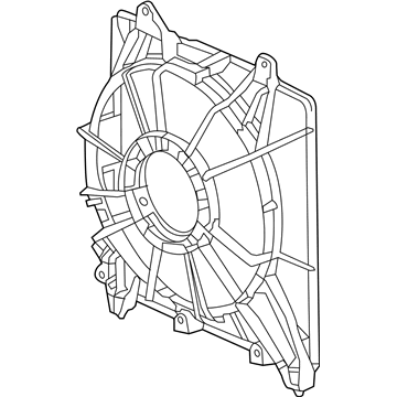 Honda 19015-51B-H01 Shroud Complete