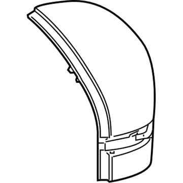 Honda 76201-THR-A11ZG Housing, Passenger Side (Upper) (Forest Mist Metallic)