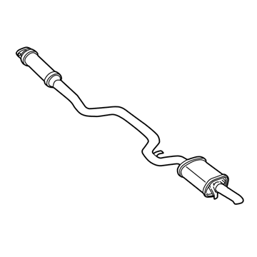 GM 10300205 Exhaust Muffler Assembly (W/ Exhaust Pipe & Tail Pipe)