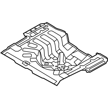 Hyundai 65513-1R300 Panel Assembly-Rear Floor, Rear