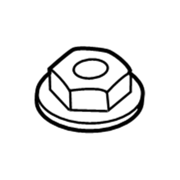 BMW 33-30-6-760-587 Hex Nut With Flange