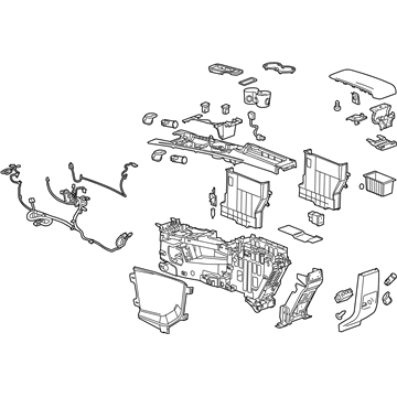 GM 84054516 Console Assembly